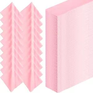 릴로스 300개 안경 청소용 천 극세사 렌즈 카메라 휴대폰 노트북 LCD TV 화면 등 6 x 7 인치 (핑크)