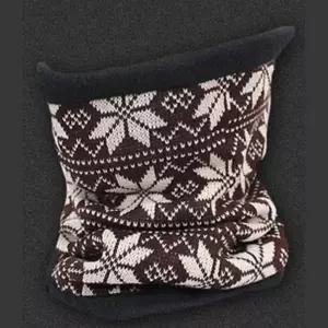 부드러운 패턴 이중니트 넥워머 겨울방한용품 목토시 여자 용품