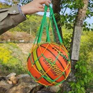 [콩심팥심]농구공 축구공 휴대용 공 보관망 스포츠 볼 파우치 초록노랑