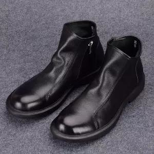 통기성좋은 남성 첼시부츠 신발 영국풍 블랙 부츠 좋은 가죽