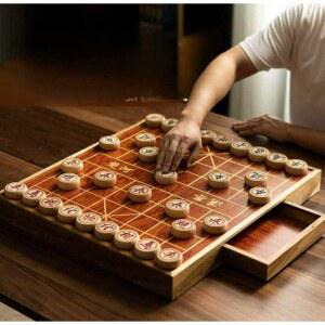 장기판 대형 원목 보드판 전통적인 A타입 선물 체스판 윤요자 L사이즈 경기용 오목