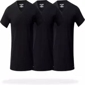 한 쌍의 도둑 남성 슈퍼 소프트 브이넥 남성용 티셔츠 통기성 태그 없는 퍼포먼스 코튼 블렌드 하루 종일