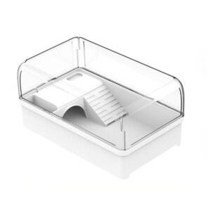 거북이 키우기 수조 탈출방지 높은 박스 유럽 분리 오픈형 백색100x50x30cm 열대어