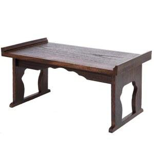 반상 다과상 개다리소반 전통찻상 차콜색 색 레트로 한옥 차테이블 호족반 다도