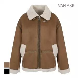 오버핏 무스탕점퍼_VB42HCQ302Z