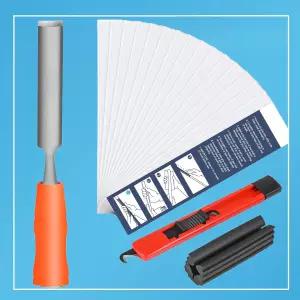 스윙 컨트롤을 향상시키기 위해 집에서 쉽게 골프 클럽을 리그리핑할 수 있는 그립 제거 도구 후크