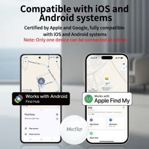 호환 분실 방지 장치 IOS 안드로이드 미니 GPS 스마트 태그 트래커 듀얼 시스템 키  수하물 가방 찾기