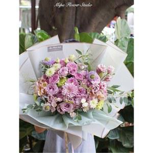 금색 가장자리 방수 선물 셀로판지에 20피스 졸업식 A 칠석 만들기 10sets 꽃다발