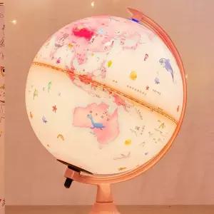 아우얼스룸 11번가 귀여운 핑크 지구본 아이방 동물지구본