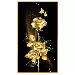 아우얼스룸 11번가 실십자수 황금 장미 프린트 꽃 패키지 도안