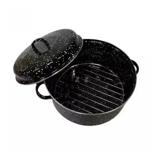 [RIZPICK]직화 가마솥 군고구마 군밤 구이용 양손 냄비 범랑 직화구이용