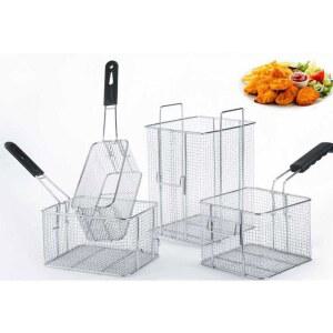 튀김망 거름망 튀김기 건지기 채수 도금 사각 튀김기바스켓 너겟 오일필터 4L 스텐 채망