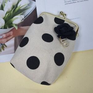 코코 땡땡이 담배 립스틱 동전 도장 다용도 메이크업 똑딱이 작은 파우치 이쁜 명품 케이스