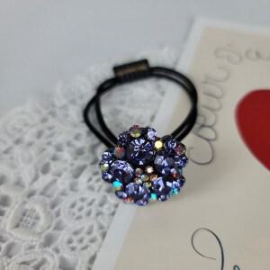 14color 보석 머리끈 스톤 큐빅 방울 헤어링 백화점 고급 큐빅볼