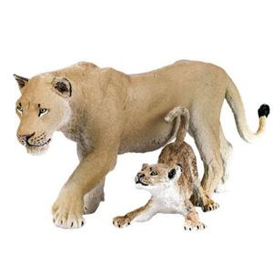 반디토이 누런 암사자와 새끼사자 피규어 사자모형 동물피규어 / 재고보유 당일발송