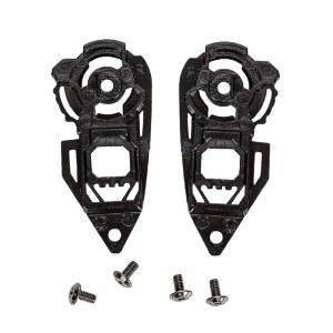 AIS 607 교체 부품용 1쌍 페이스 실드 윈드실드 바이저 베이스 모터사이클 헬멧 기어 플레이트