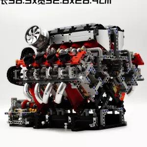 자동차 엔진 모형 페라리 모터 조립식 차량 교육용 미니 교구 F488-엔진(내장