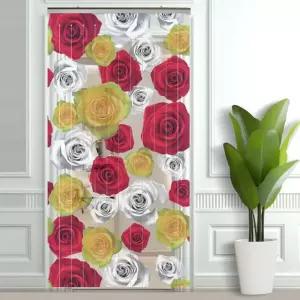 플라워 파리문발 현관출입구 방충망 현관문 업소용 발 sxB2+1Vkl