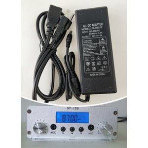 안테나 없이 전원 코드가 포함된 15W 라디오 송신기 스테레오 FM