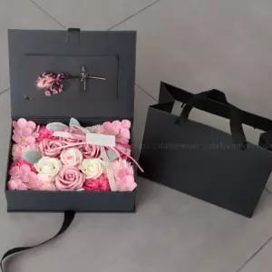 카네이션 비누꽃 바구니 어버이날 스승의날 플라워 용돈 박스