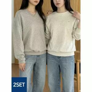 [하프클럽/샵앤]1+1 여성 코디만능 체형커버 무지 맨투맨