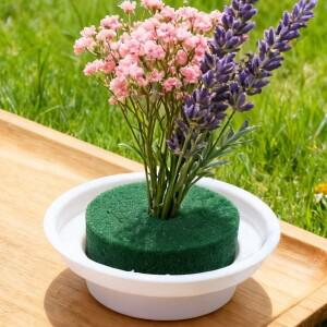 호환 플로럴 폼 볼 플라스틱 인공 트레이 생화 플로리스트 스펀지 브릭 웨딩 꽃꽂이 장식 키트