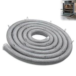 업그레이드된 WPW10162384 레인지 오븐 스토브 도어 개스킷 씰(25개의 마운팅 클립), 일부 월풀, 켄모어, 크로슬리, 메이태그, 키친에이드 오븐과 호환, 교체 W10162384 AP6016005 1469016 PS11749287