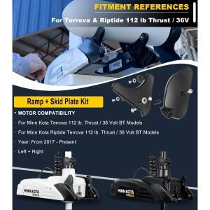 호환 미노카 테로바리프타이드 112lb 추력 4-1/2인치 모터 BT 2017년식 이상 모델용 램프 스키드 플레이트
