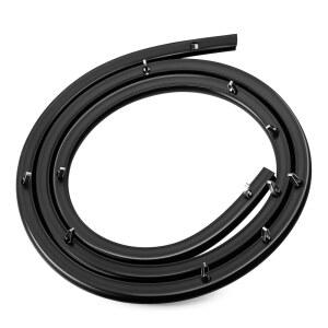 프리다이어 켄모어 크로슬리 타판 웨스팅하우스 오븐 씰 교체 부품 833130 AP2126661 AH440011 EA440011 PS440011용 12개 장착 클립이 있는 316239700 레인지 도어 개스킷