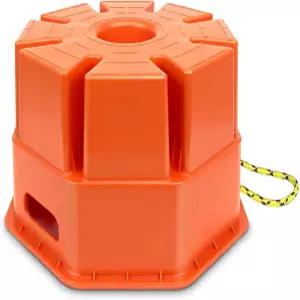 8 핸들이 있는 높은 RV 트레일러 잭 블록 모든 텅 포스트 풋 원형 사각형 또는 가위형 스태빌라이저용