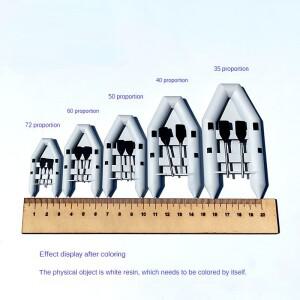 호환 구명정 모델 선박 액세서리 - 충전 보트 고무 수지 소재