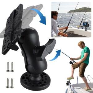 호환 360도 회전 볼 마운트 해양 카약 전자 어군탐지기 베이스 GPS 플레이트 보트 지지대 수중 음파