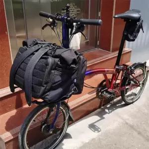 스포츠 자전거 접이식 프론트 백 브롬톤 대형 배낭 캐리어 21L