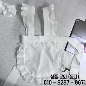1/4 인형 옷 45/62~68/75/77cm 남성 또는 BJD 흰색 메이드 앞치마 드레스업 장난감 플레이 하우스 액세서리