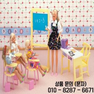 30cm 인형 켈리용 교실 가구 장면 소품 유치원 세트 여자아이 장난감 액세서리