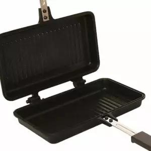 퀸센스 미니그릴 양면팬 양면프라이팬 바베큐팬