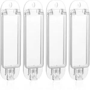 4 PCS 라이트 스위치 가드 커버 클리어 프로프루프 월 프로프가드 가드는 토글 보호를 위해 실수로