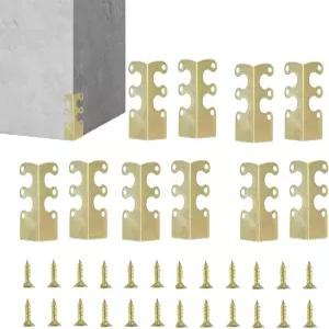 금속 코너 프로텍터 10개 가구 보호 용품 장식 브래킷 세입자 집주인 사무실 아파트 거실 침실 테이블 현관