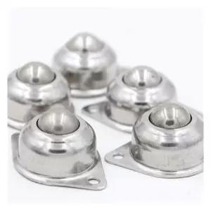 헤비 듀티 스위블 캐스터 트롤리 가구 휠 4PCS/Lot 304 스테인리스 스틸 5/8인치 플랜지 장착 볼 이송