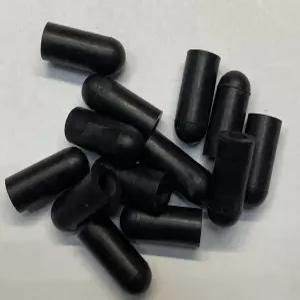 3/16인치 4.5mm OD(50팩) 파이프 포스트 튜브 엔드 커버 M4.5 나사산 보호대 탄성 고무용 보호력 원형 캡