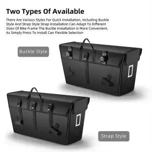 스포츠 자전거 서쪽 자전거화물 파니에 가방 대형 23L 사이드 캐리어 1000D PVC 내마모성 PE 보드 공간 프