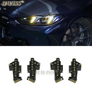 2024 BMW 4 시리즈 G22 G23 G26 G80 G82 LCI M3 M4 엔젤 아이즈 DRL용 BAVISS CSL 레드 블루 앰버 옐로우