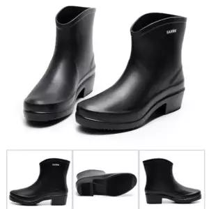 4색 1개 여성 방수부츠 레인부츠 여성 장화 성인 여자 패션 방수 장화