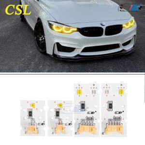 BMW M3 M4 CSL 4 시리즈 DRL 옐로우 골드 컬러 LED 모듈 F80 F82 F83 F32 F36 F33 주간 주행등 RGB 레드 엔