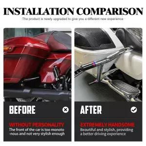 스포츠 바이크 오토바이 할리 투어링 로드 스트리트 일렉트라 글라이드 킹 울트라 2009-2025 리어 레일 브