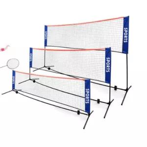 휴대용 네트 세트 배드민턴 지지대 가방포함 테니스 족구 스포츠