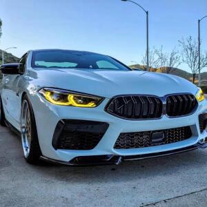 자동차 액세서리 BMW 8 시리즈 M8 i8 G14 G15 G16 F91 F92 F93 CSL 레몬 옐로우 DRL 모듈 RGB LED 보드 주