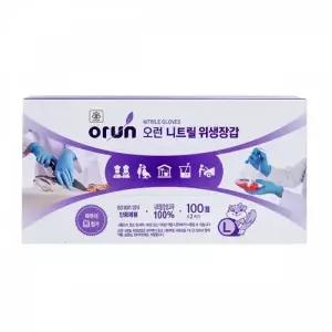 TBZ BTM 니트릴 위생장갑-대형 100매