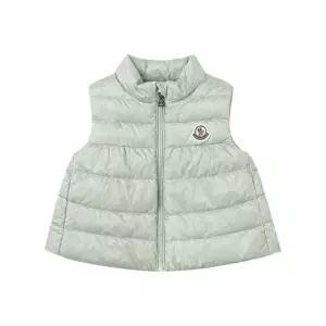 [몽클레어]키즈 히바 질레 HIVA GILET 로고 패딩 베스트 그린 1A000 19 597YF 91Z