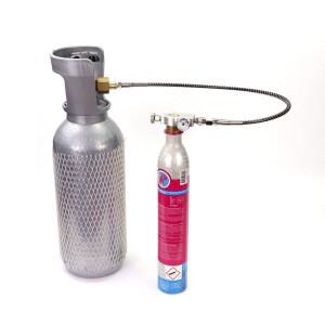 호환 소다스트림 듀오 테라 아트 실린더용 CO2 충전 리필 어댑터 호스 게이지 키트